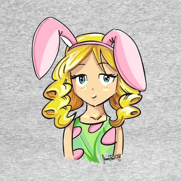 Happy Easter Bunny, Cute Face Girl Shirt by SidneyTees